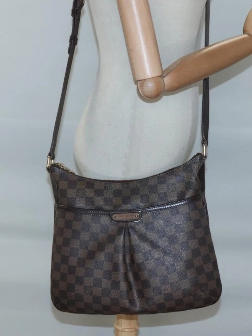 LOUIS VUITTON Damier Ebene Bloomsbury PM Shoulder Bag